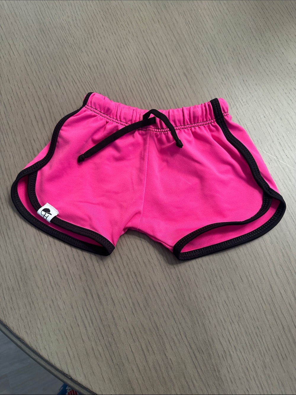 GEORGE HATS KIDS Hot Pink Shorts with Black Trim